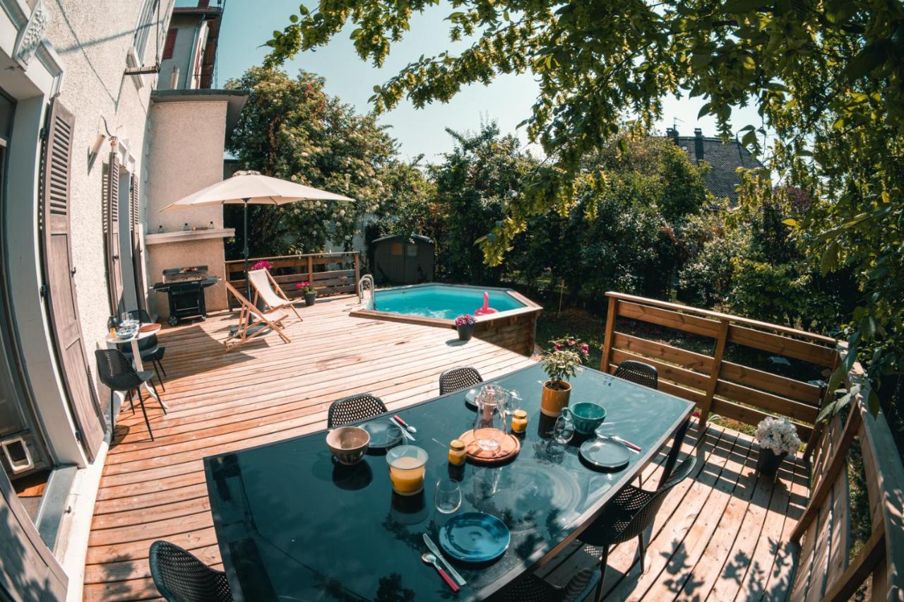Le Serenite - T3 En Maison De Ville Avec Piscine Annecy Esterno foto